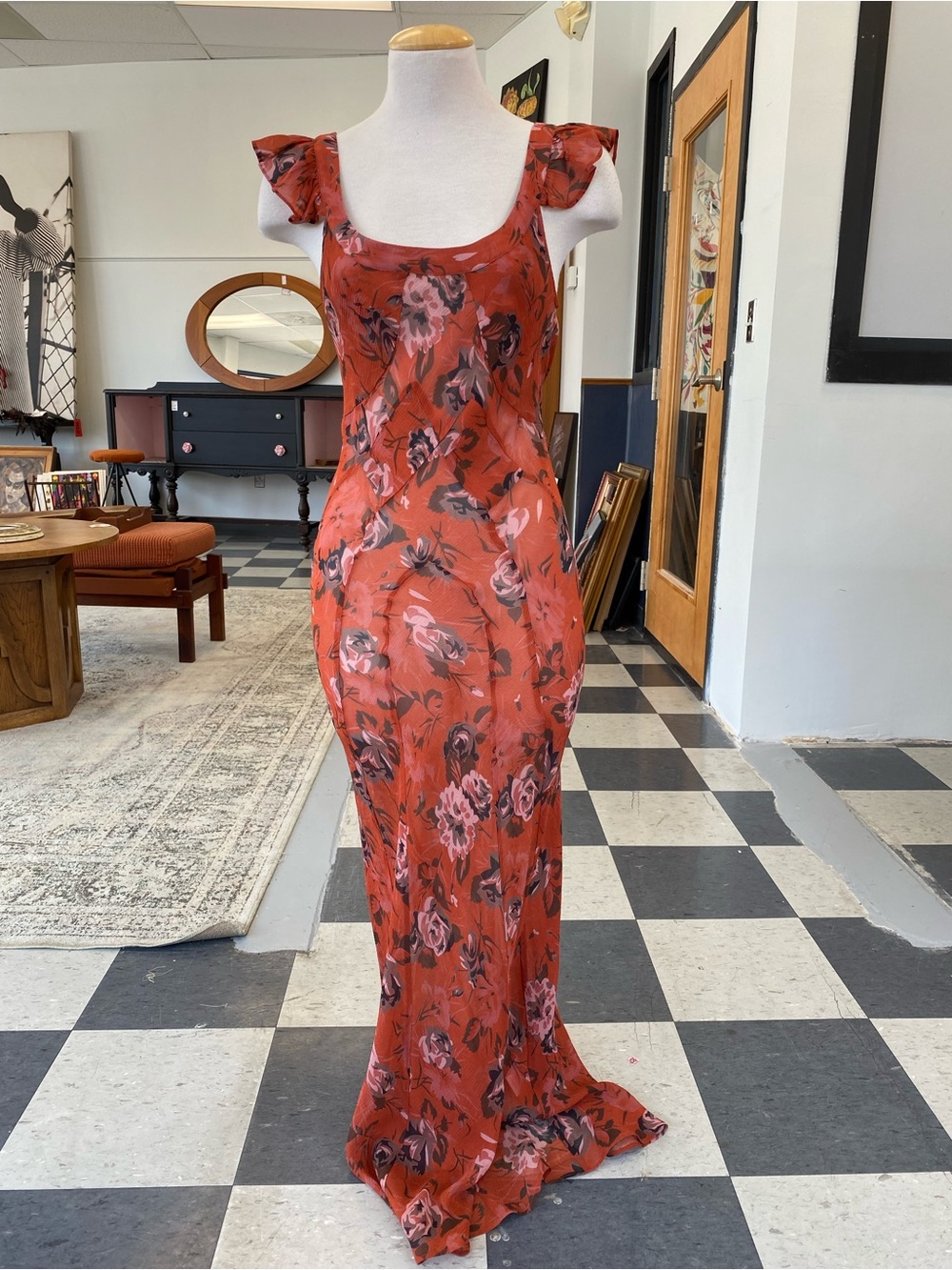 Realisation Par “Lila” Sheer Maxi Dress